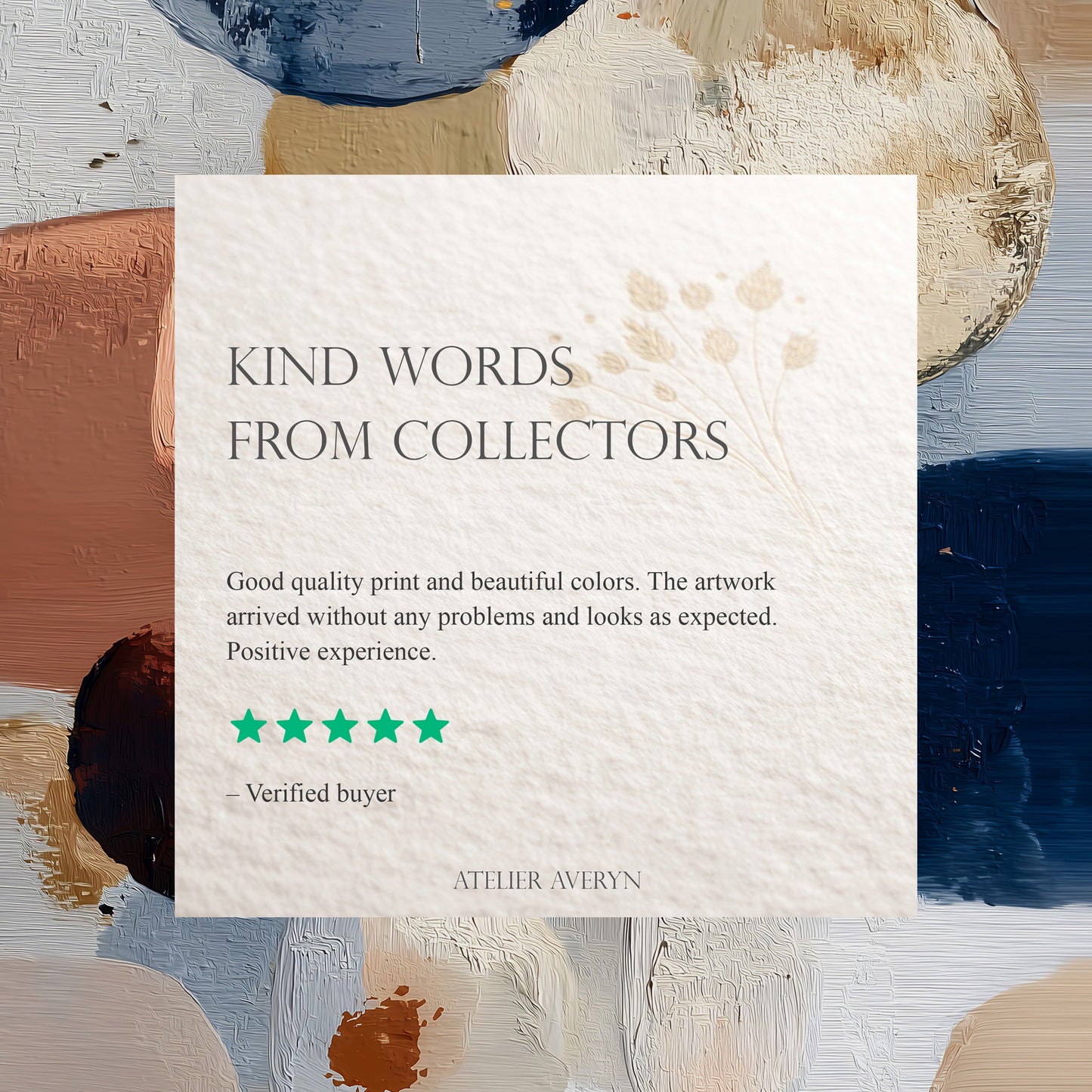 Abstract Circle Shapes Painting Print