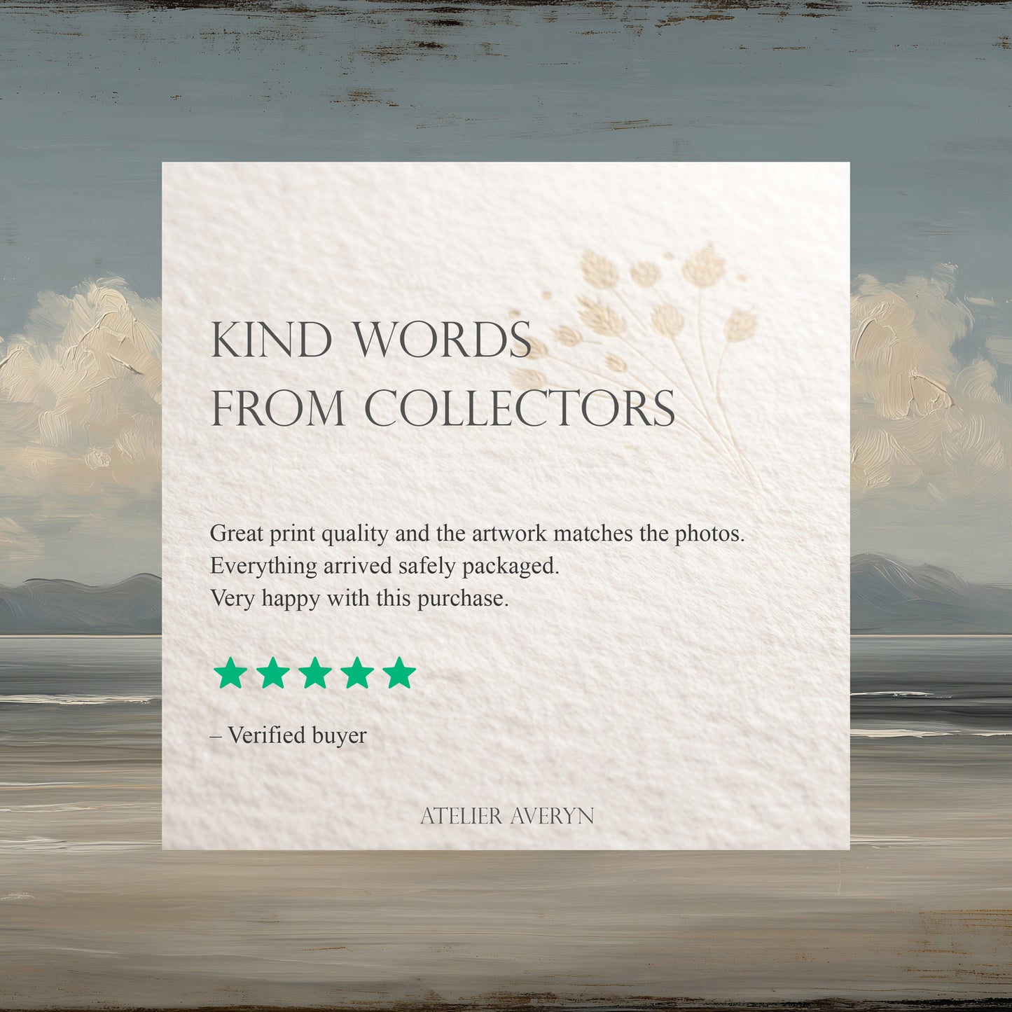 Soft Ocean Landscape Canvas Print