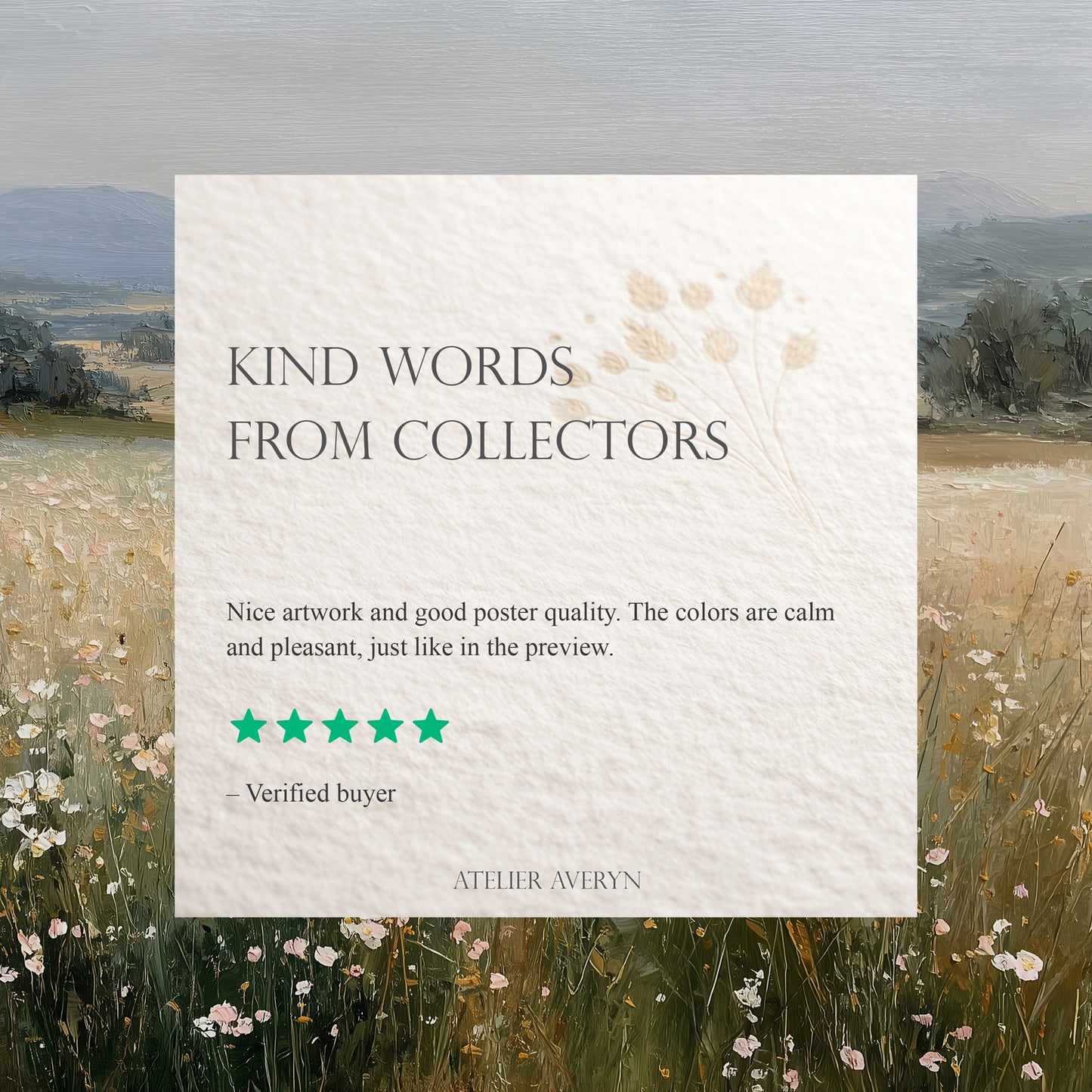 Spring Field Painting Canvas Print