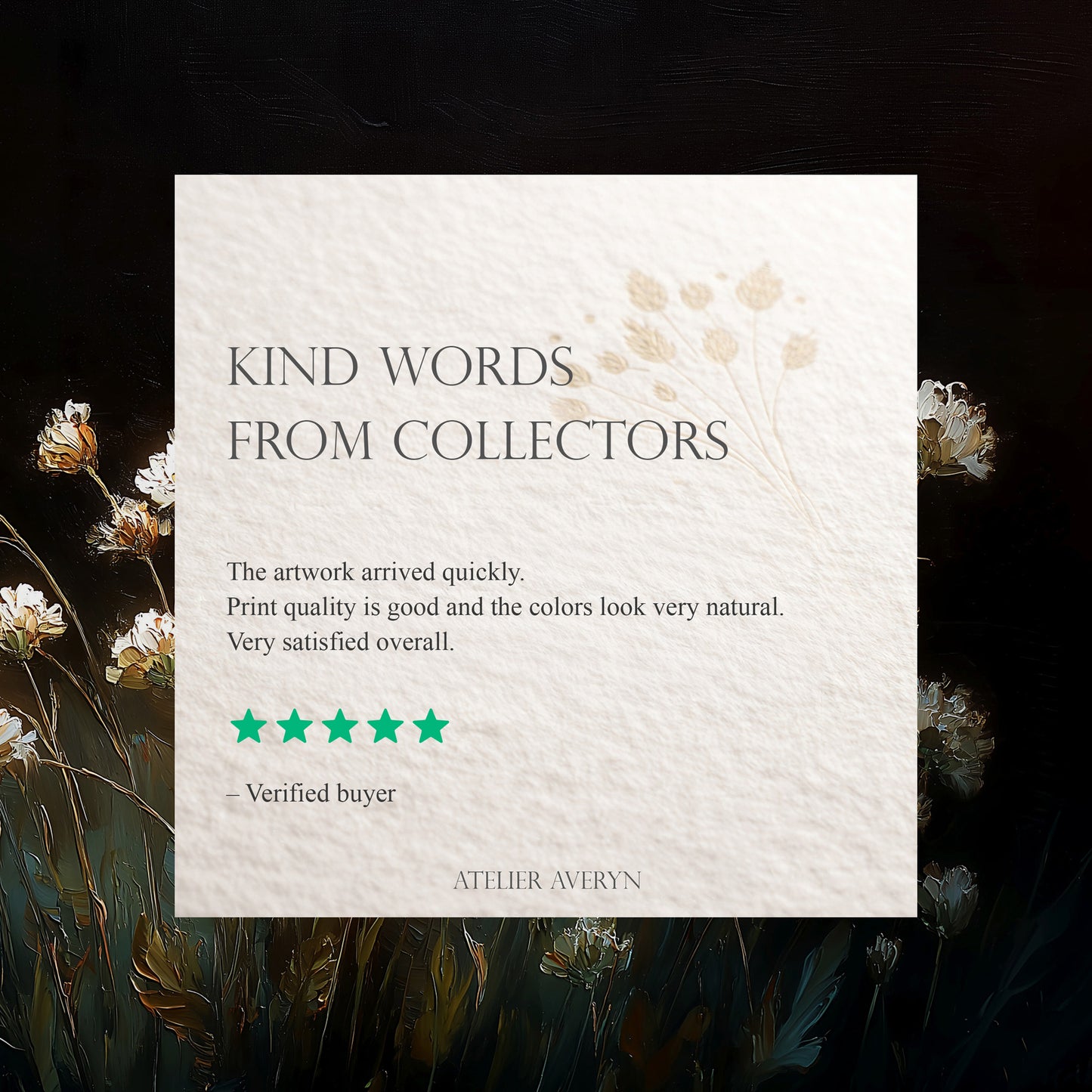 Flowers After Dark Canvas Print