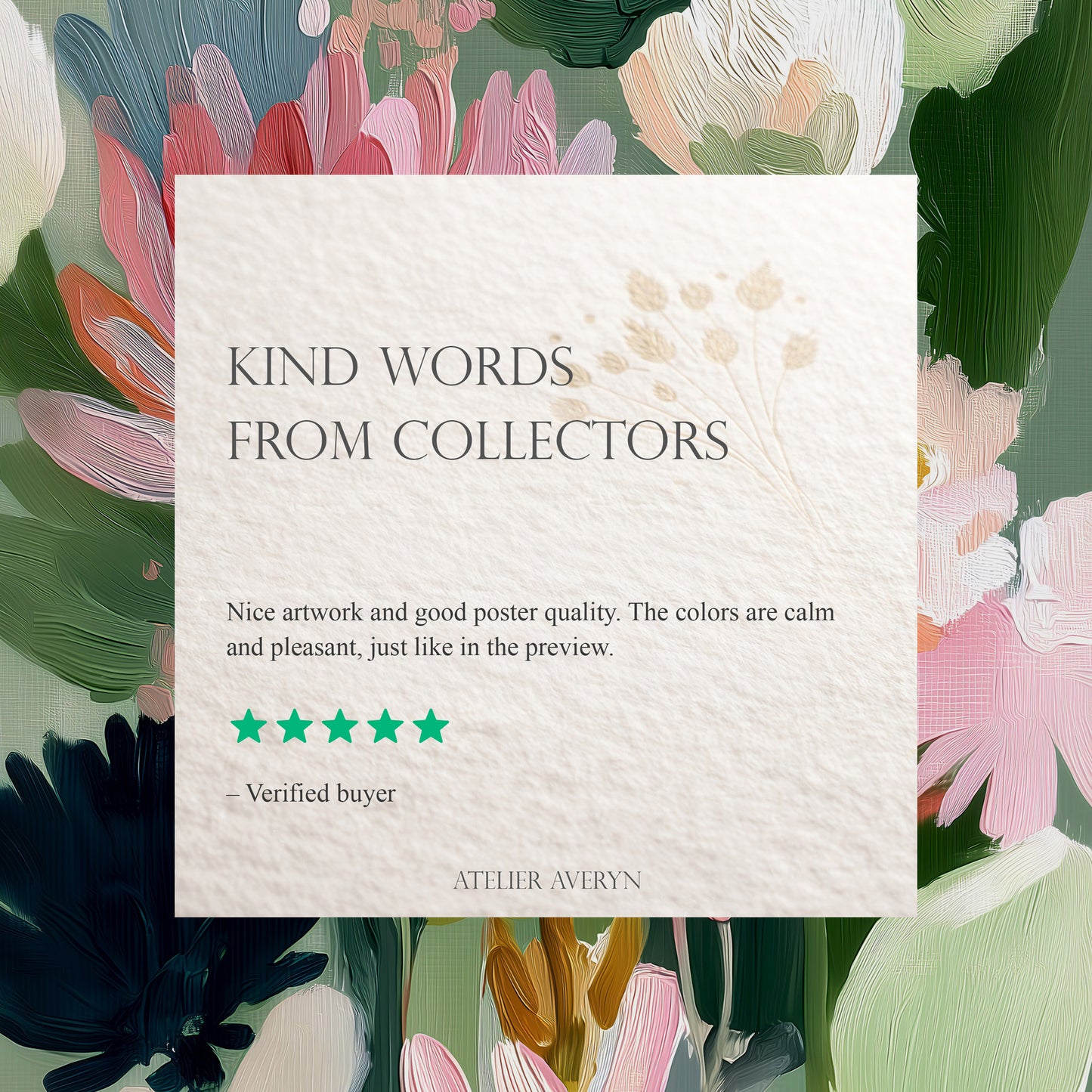 Modern Floral Wall Art Print