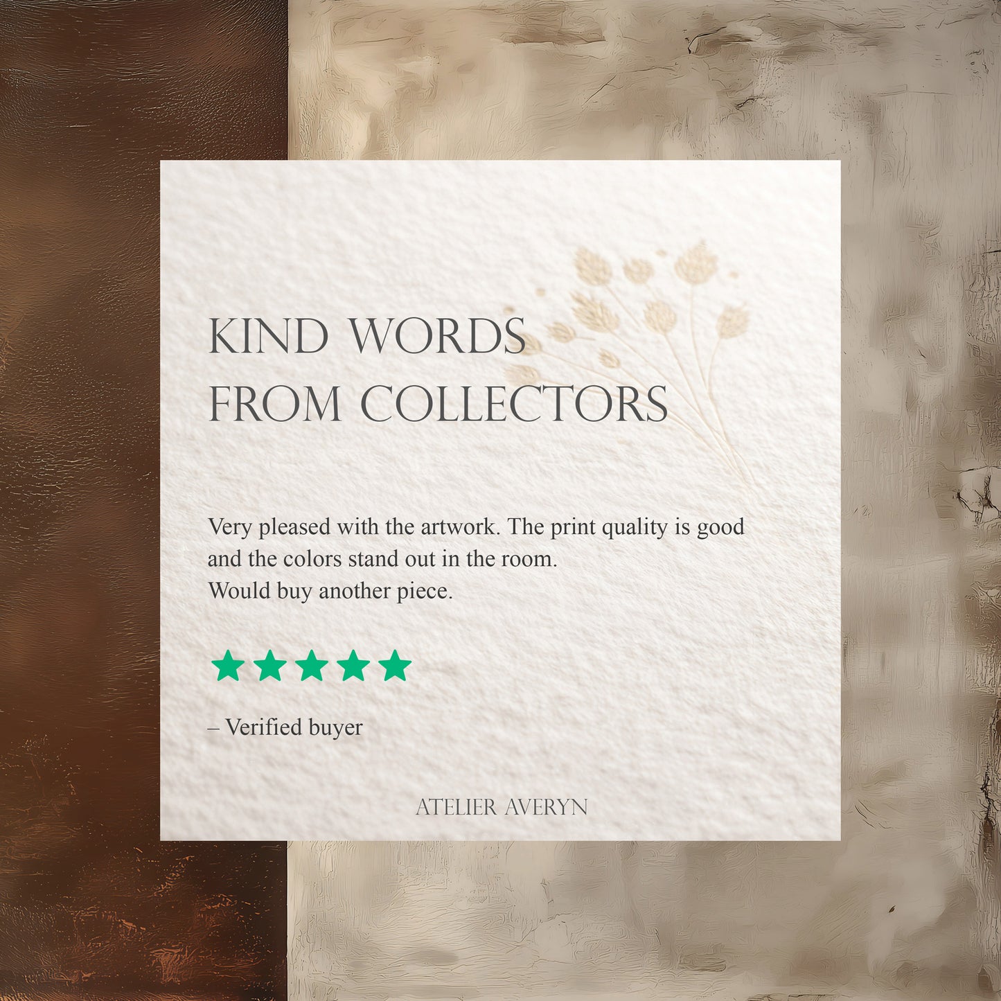 Brown & White Divided Painting Canvas Print