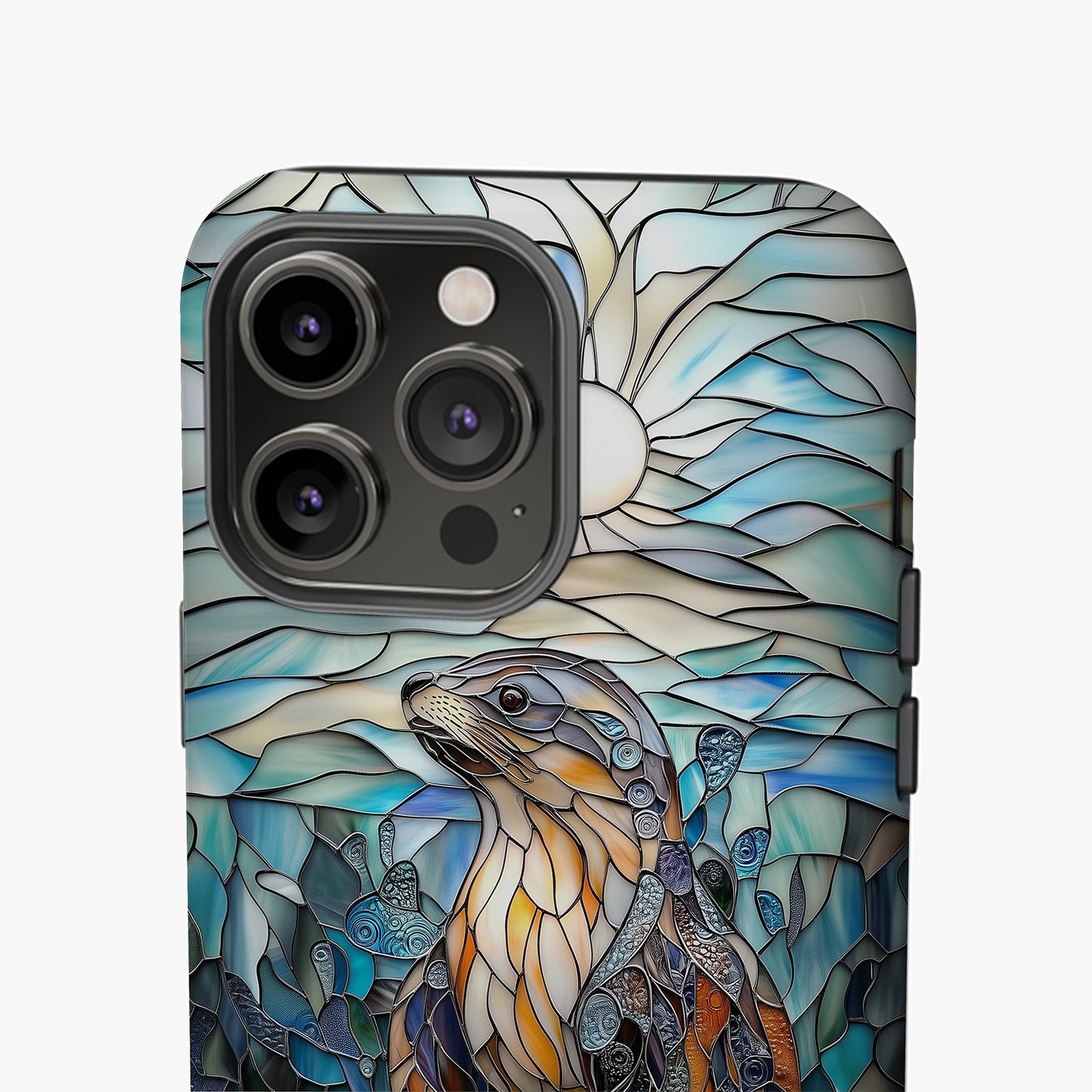 MYSTBIT ART | Seal Glass Mosaic iPhone Case-MYSTBIT ART