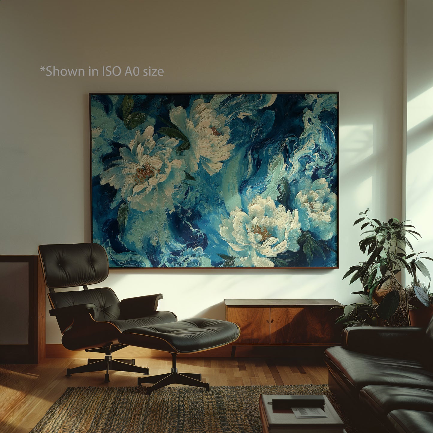 Ocean Inspired Flower Print