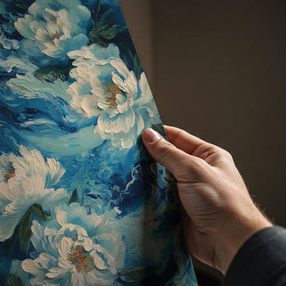 Ocean Inspired Flower Print