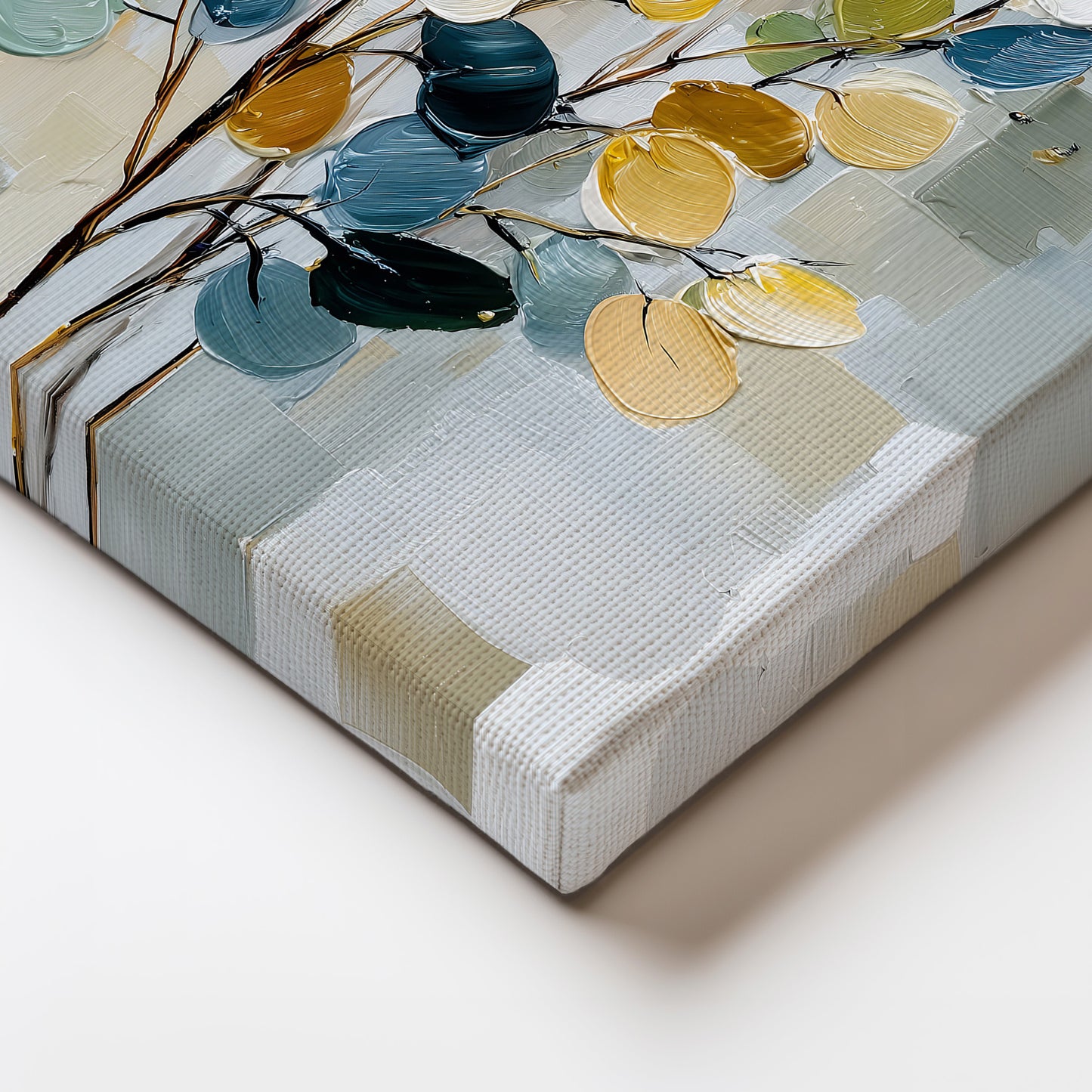 Abstract Leaf Painting Canvas Print