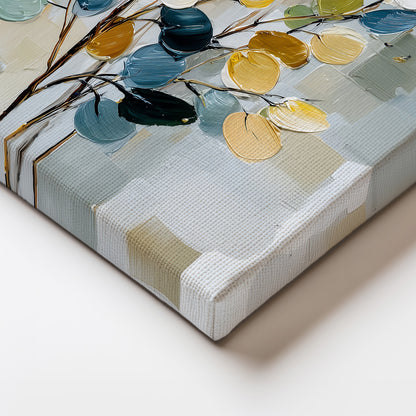 Abstract Leaf Painting Canvas Print