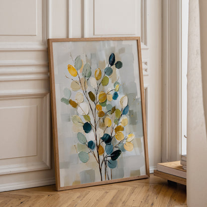 Abstract Leaf Painting Print