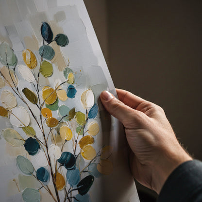 Abstract Leaf Painting Print