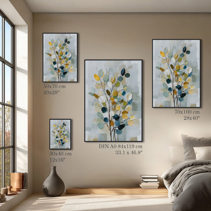 Abstract Leaf Painting Print