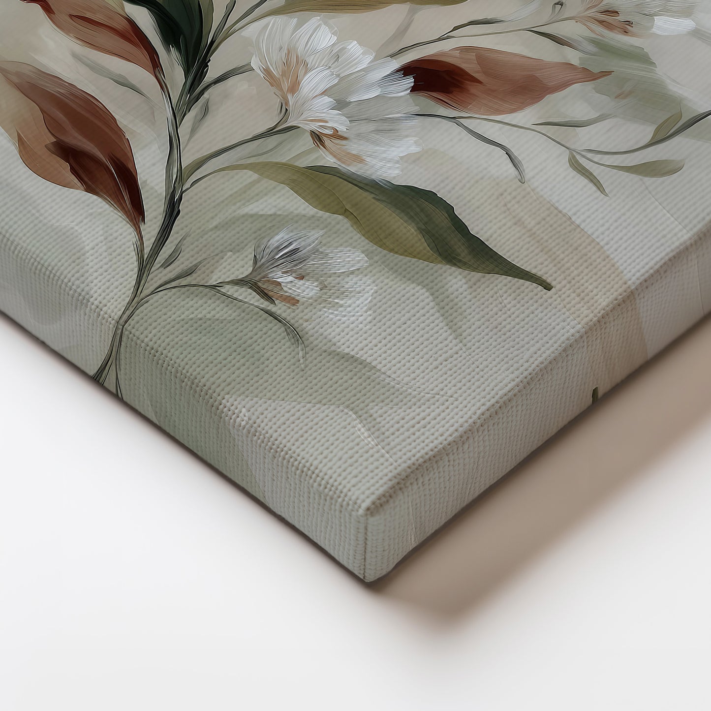 Minimal Leaf Illustration Canvas Print