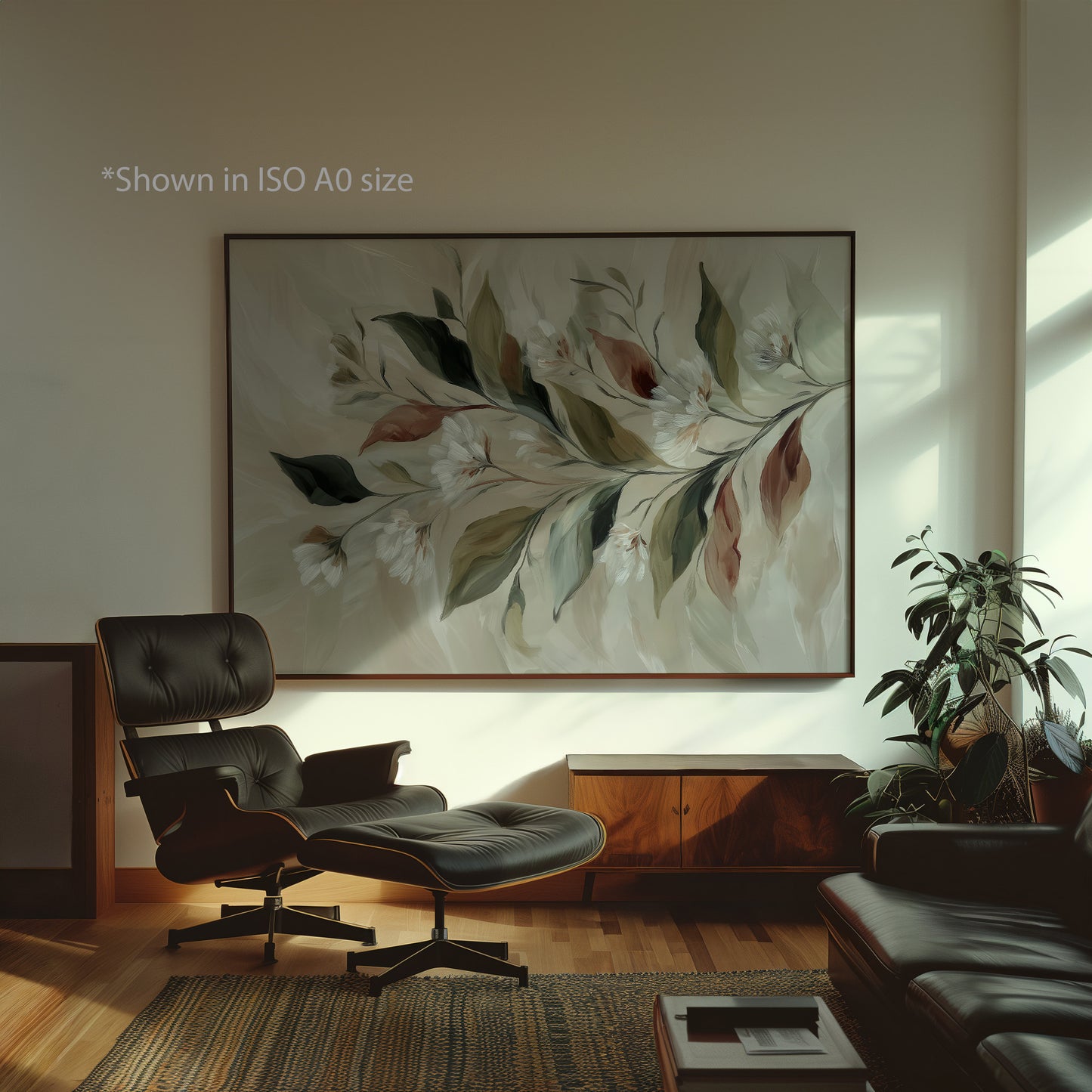 Minimal Leaf Illustration Print