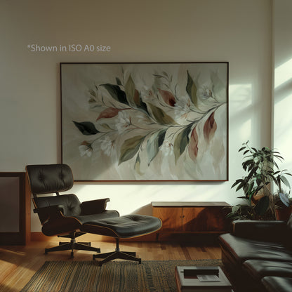 Minimal Leaf Illustration Print