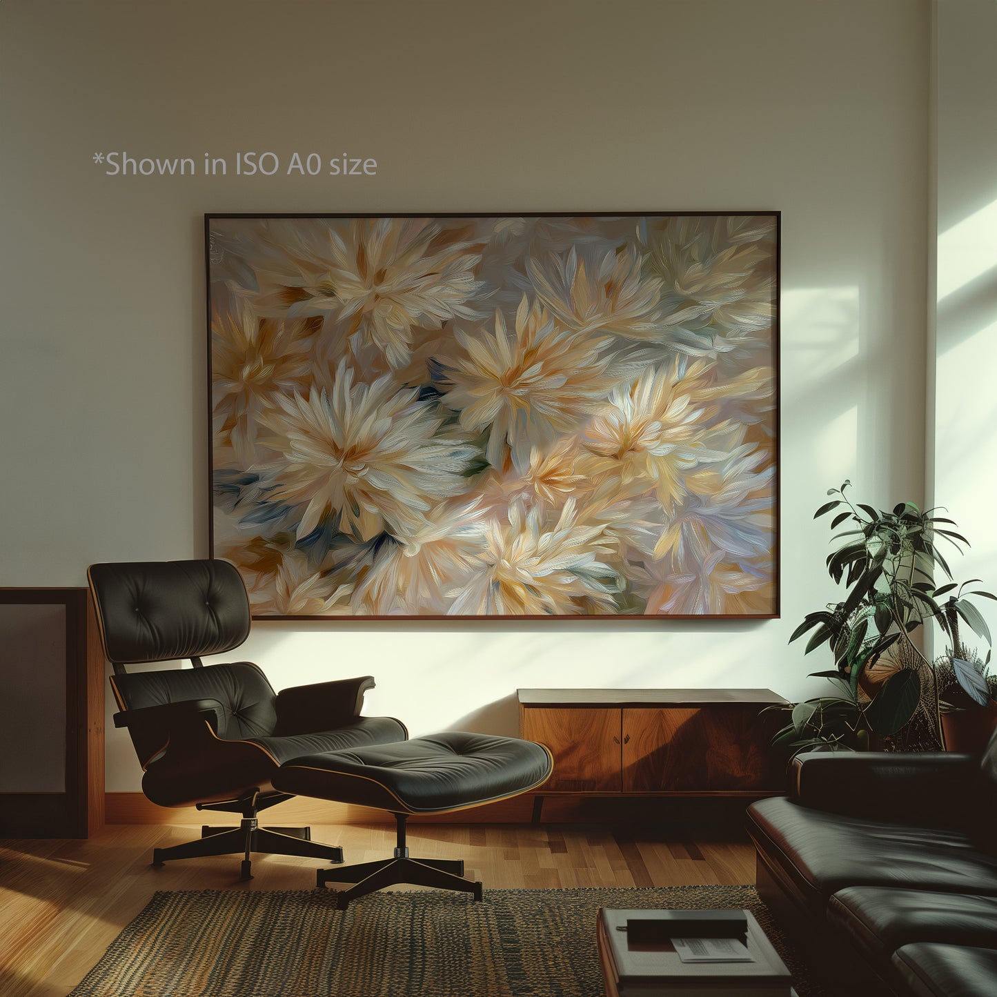 Neutral Flower Artwork Print