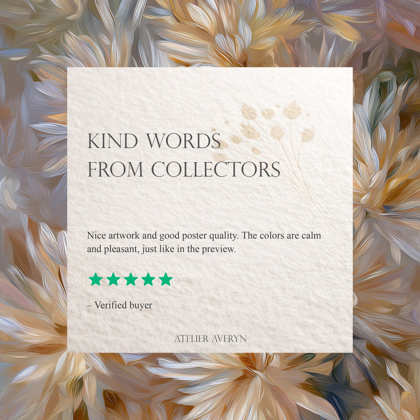 Neutral Flower Artwork Print