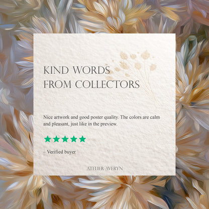 Neutral Flower Artwork Print