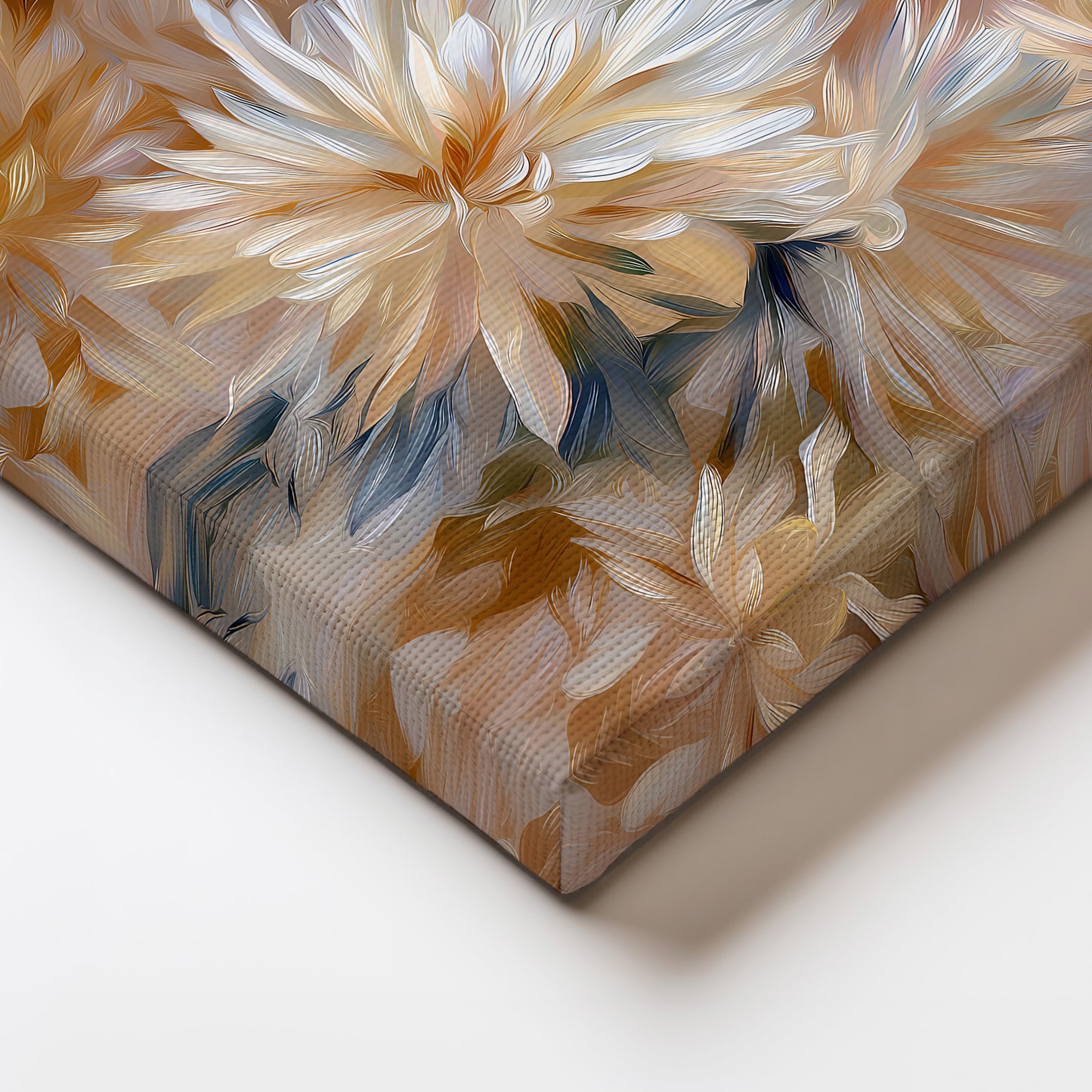 Neutral Flower Artwork Canvas Print