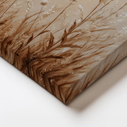 Minimal Grass Landscape Canvas Print