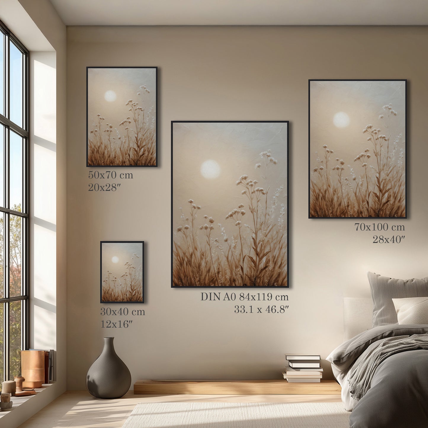 Minimal Grass Landscape Print