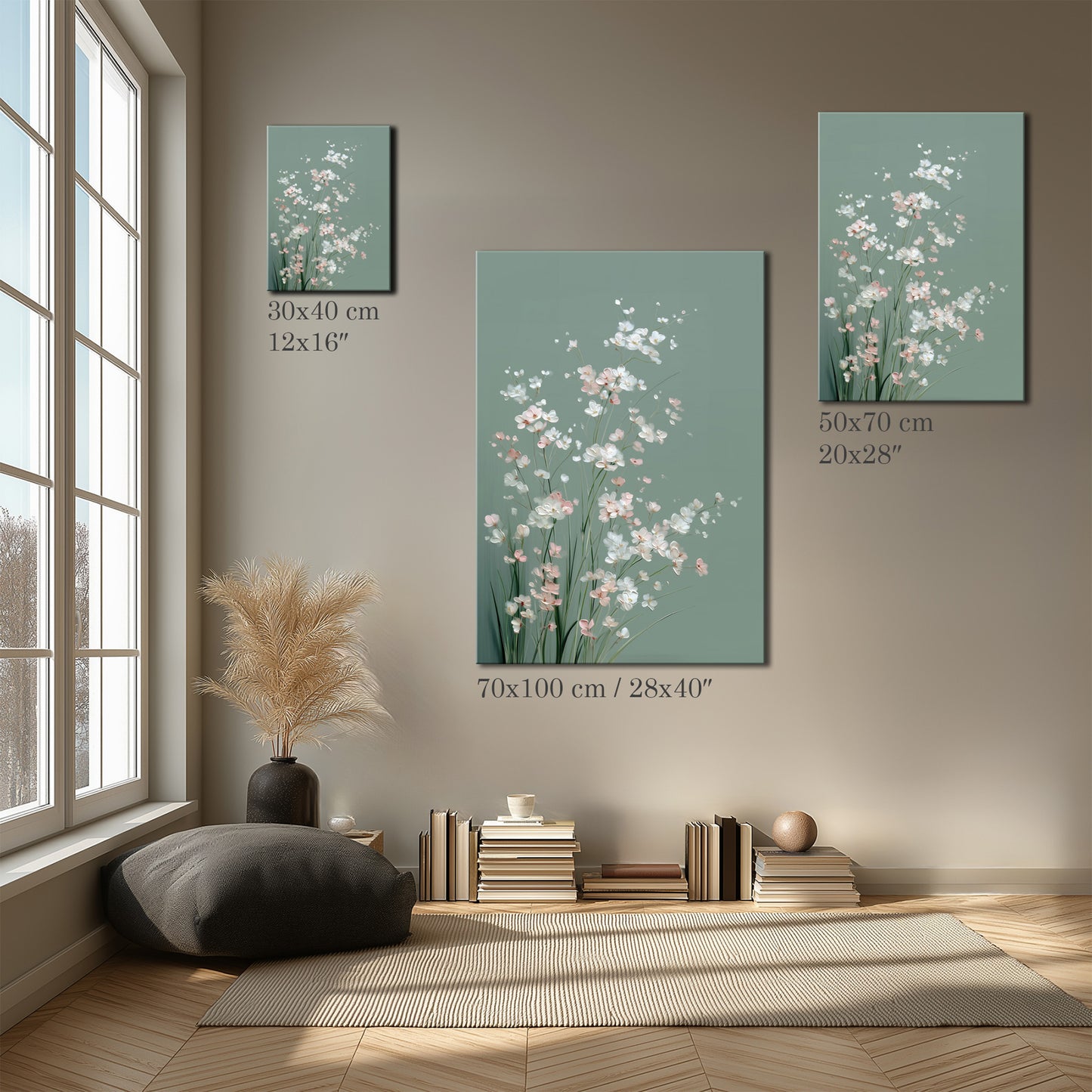 Delicate Flower Wall Art Canvas Print