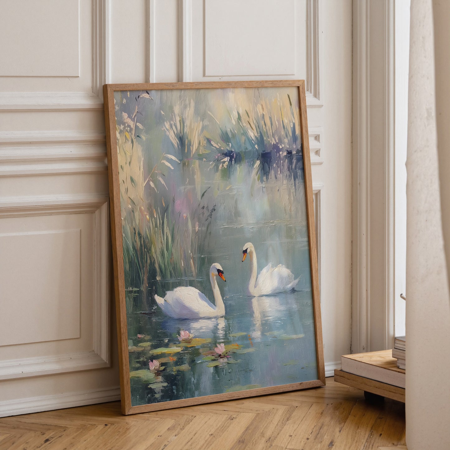 Swan Lake Oil Painting Print
