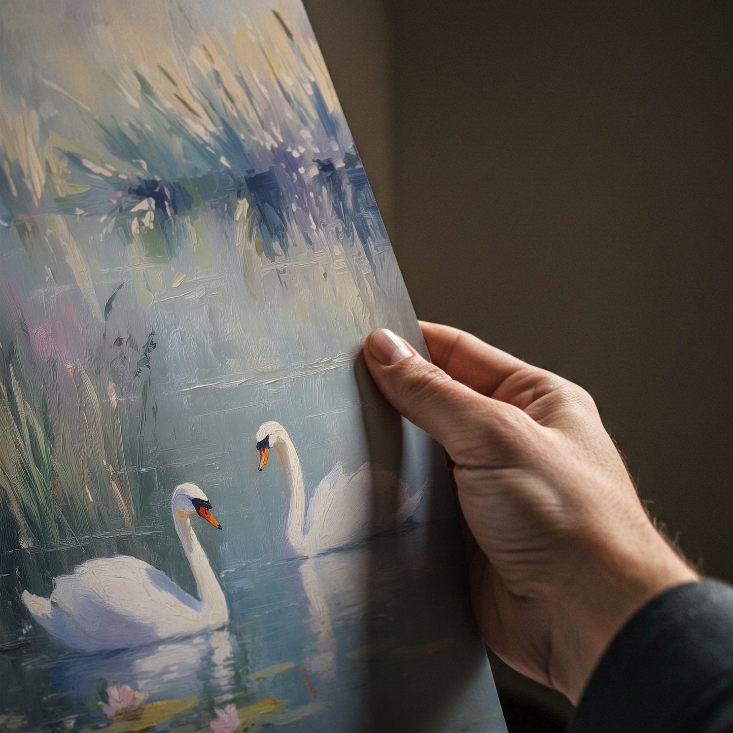 Swan Lake Oil Painting Print