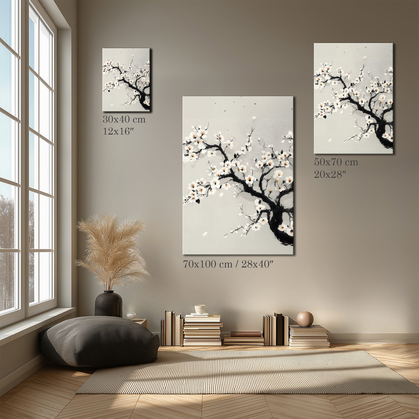 Japanese Blossom Art Canvas Print