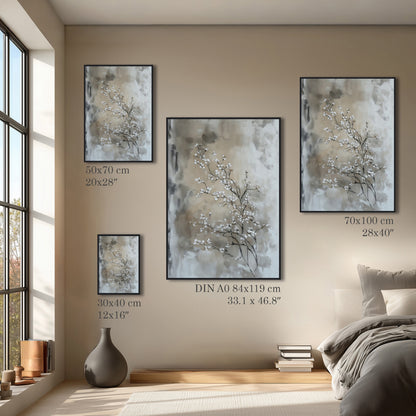 Soft Botanical Blossom Painting Print