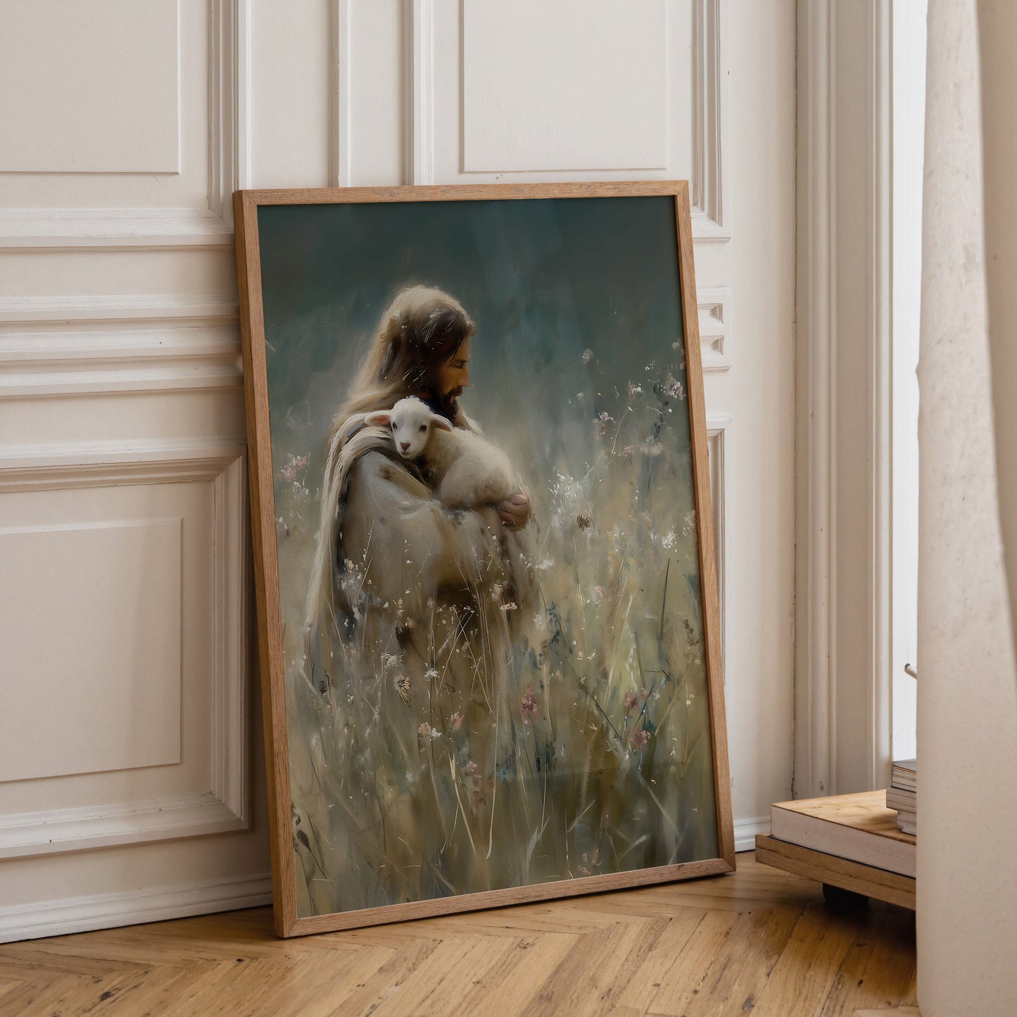 Jesus in Nature Painting Print