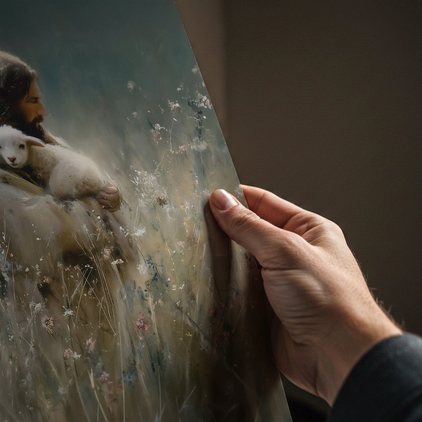 Jesus in Nature Painting Print