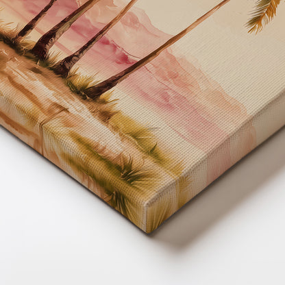 Warm Summer Tropical Art Canvas Print