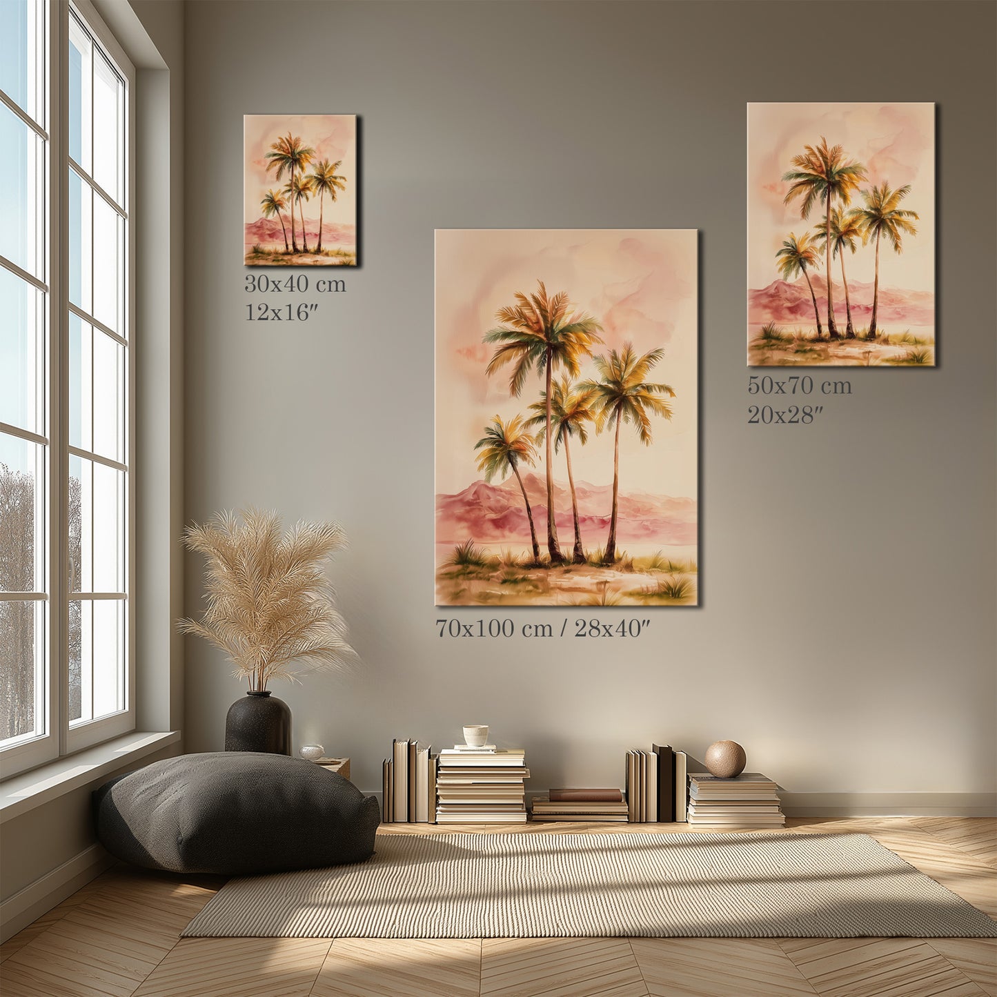 Warm Summer Tropical Art Canvas Print