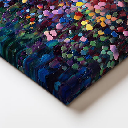 Golden Color Glow Painting Canvas Print