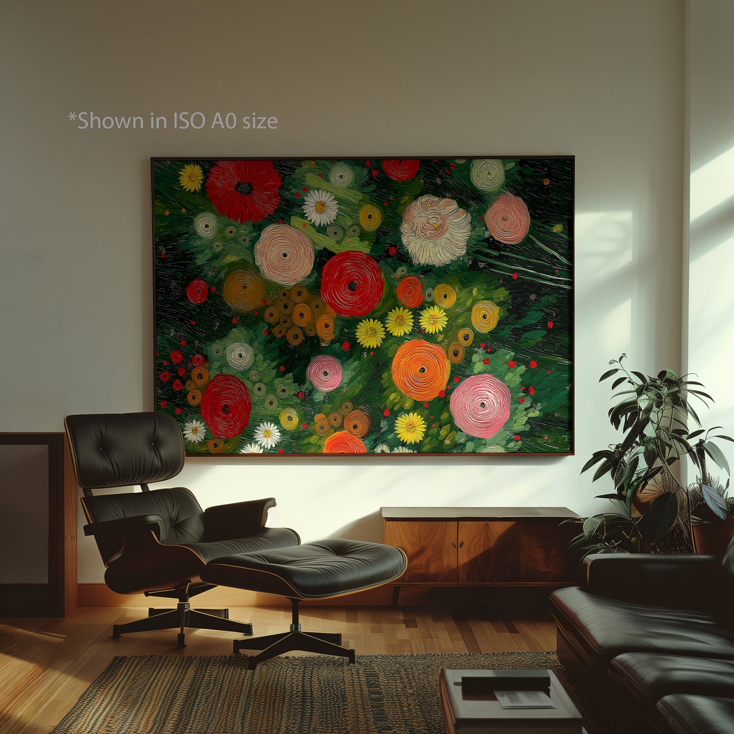 Colorful Flower Garden Painting Print