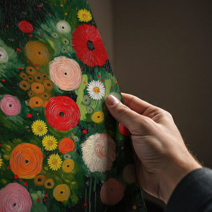 Colorful Flower Garden Painting Print