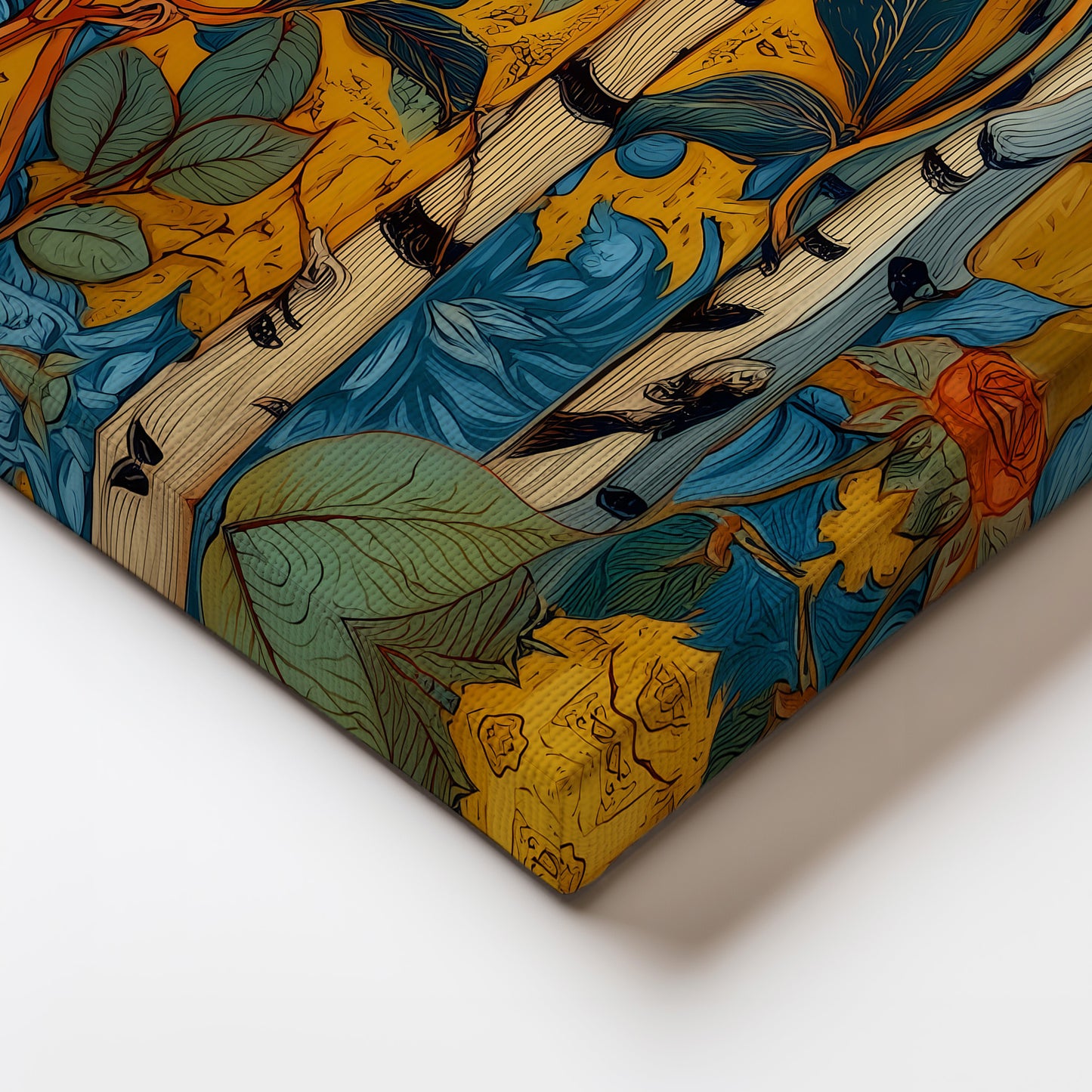 Vintage Floral Wall Art Canvas Print