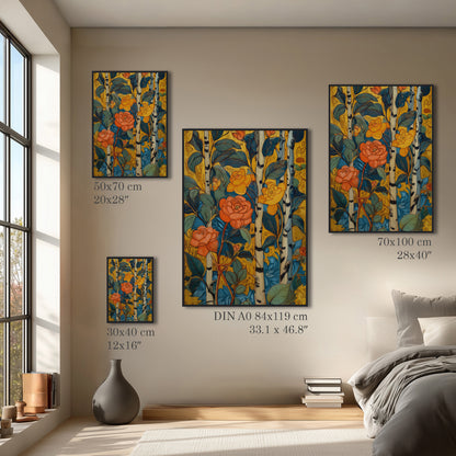 Vintage Floral Wall Art Print