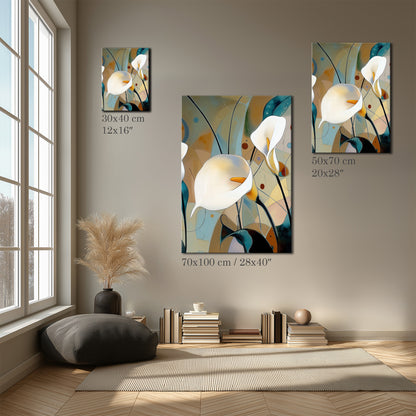 Modern Calla Lily No1 Canvas Print