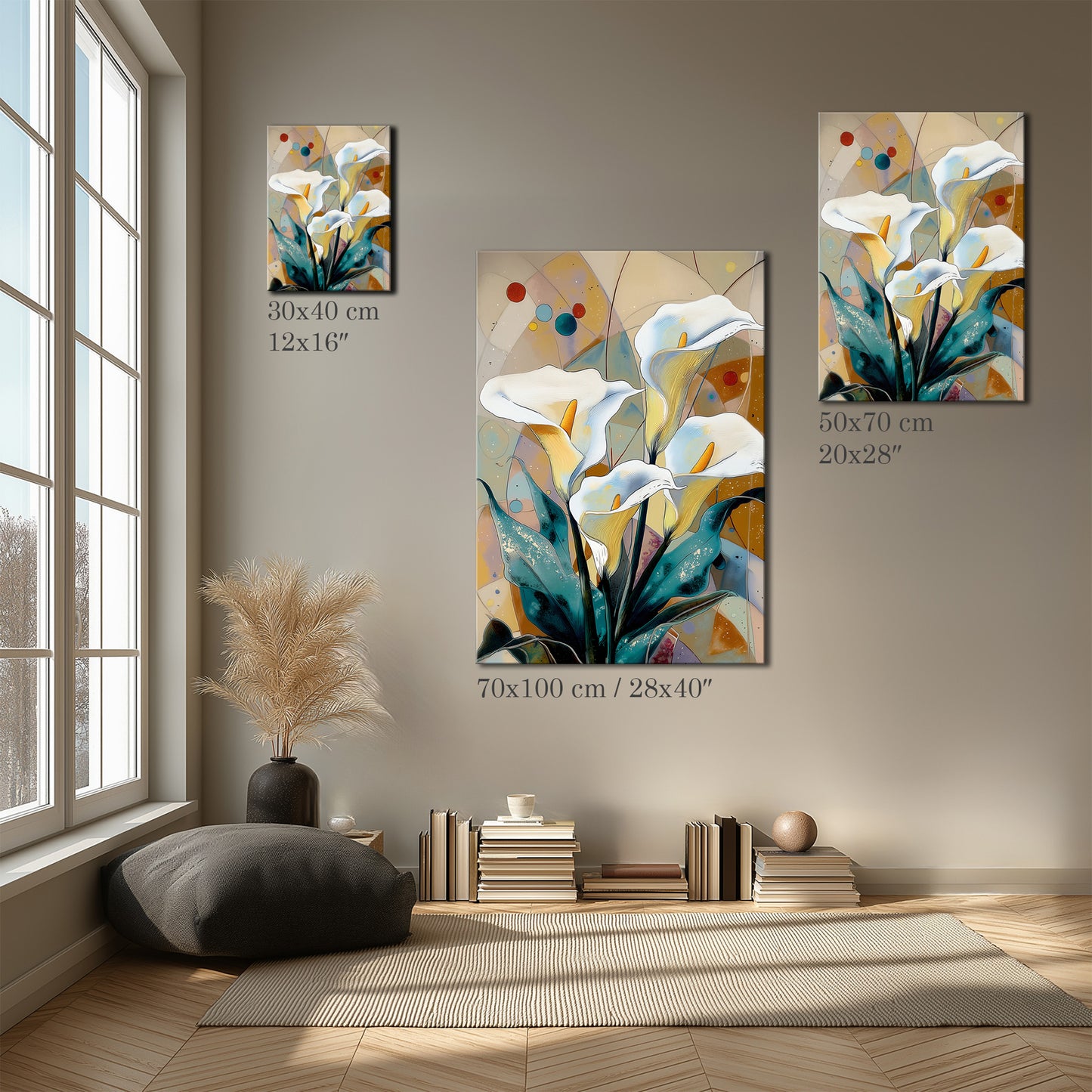 Modern Calla Lily No2 Canvas Print