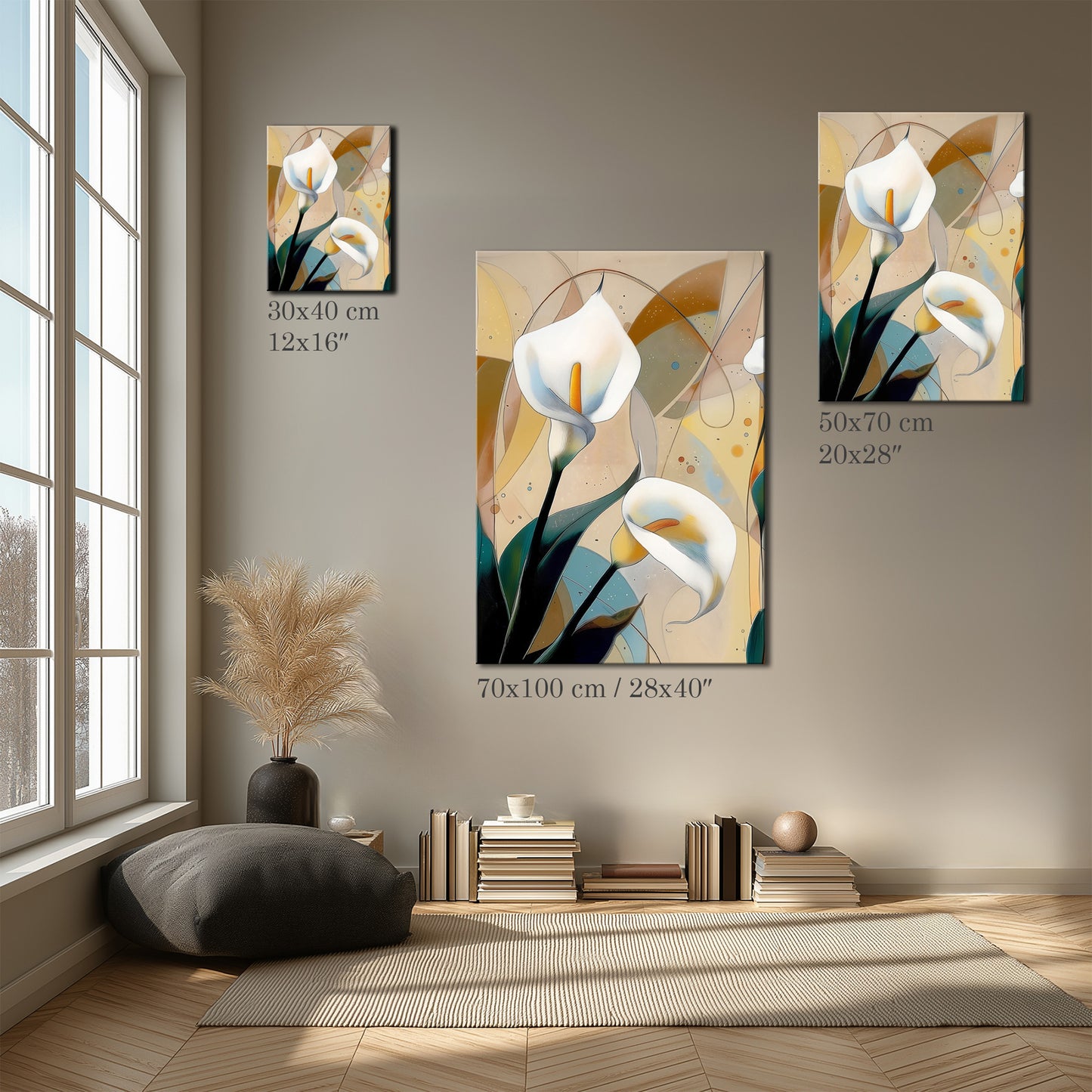 Modern Calla Lily No3 Canvas Print