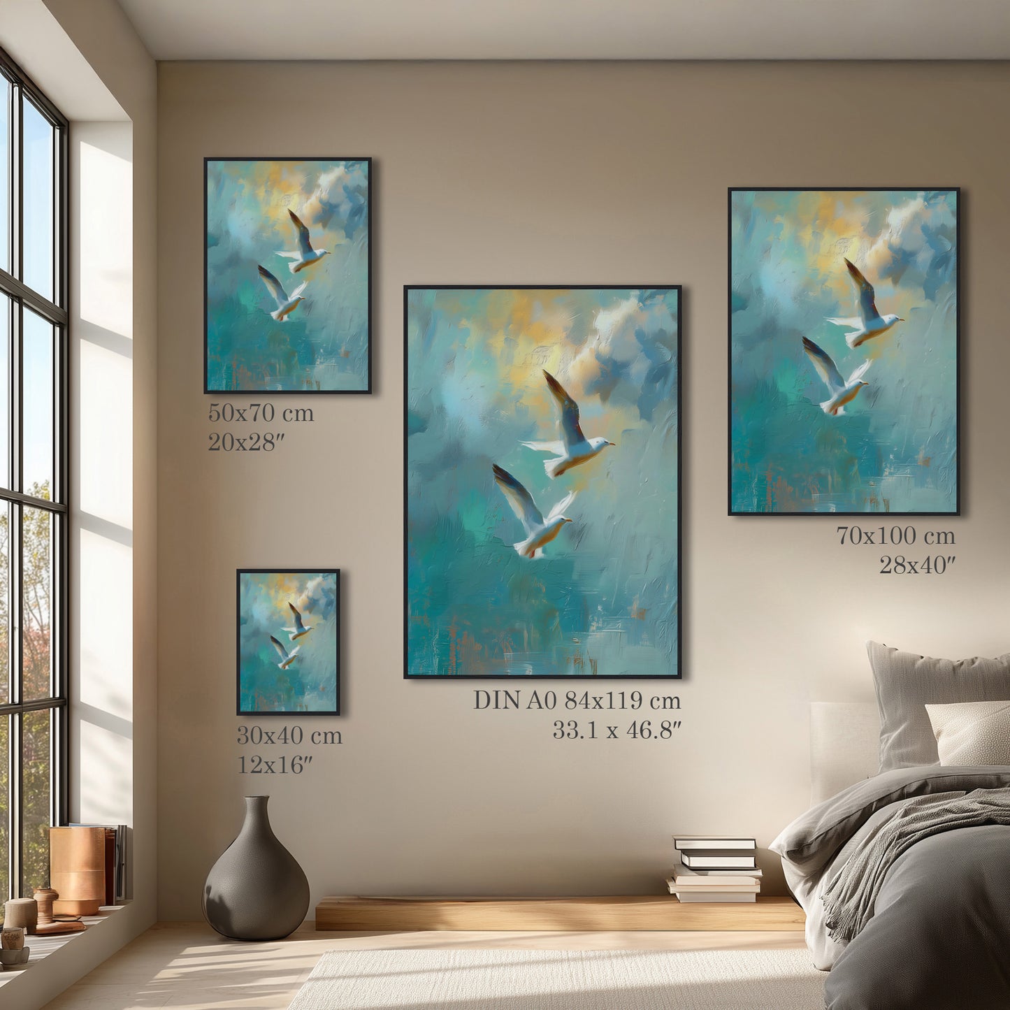 Birds in Sky Print