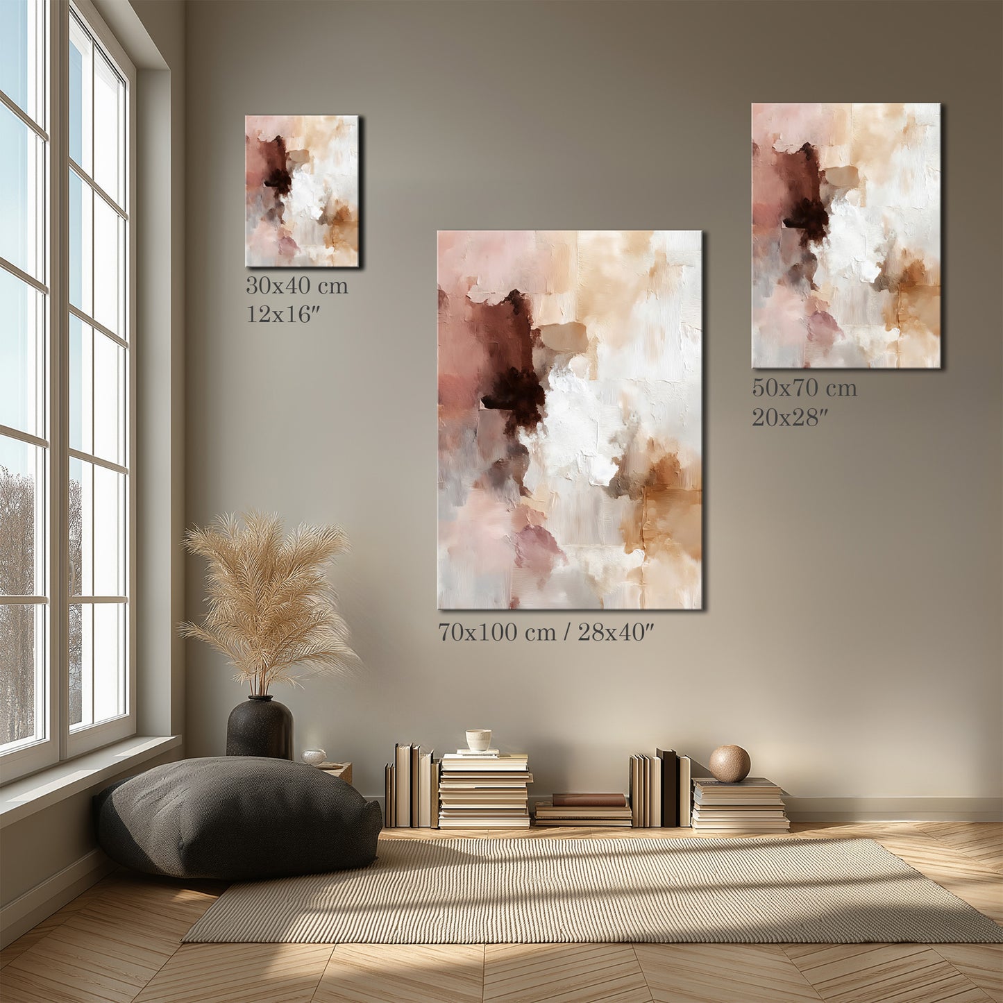 Soft Layered Wall Art Canvas Print