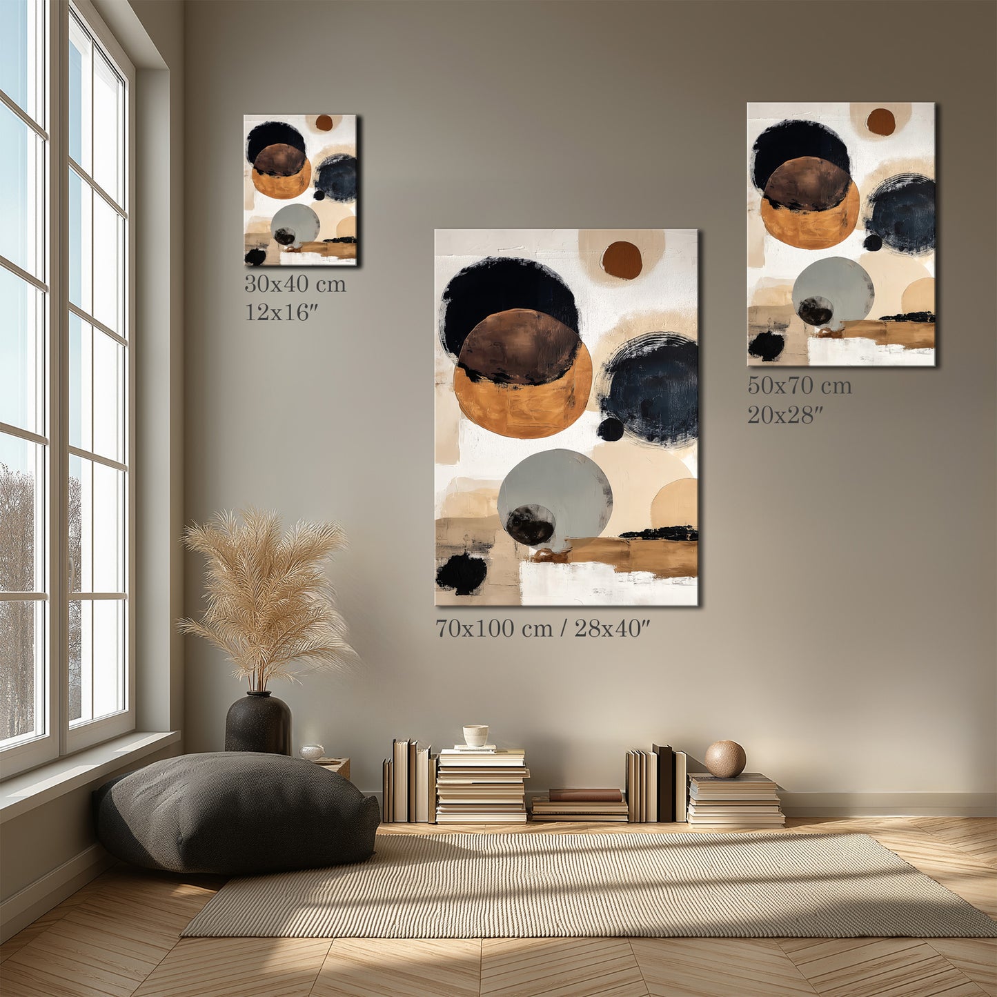 Abstract Circle Composition Canvas Print