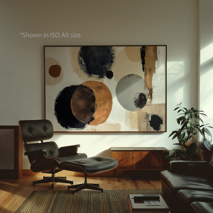 Abstract Circle Composition Print