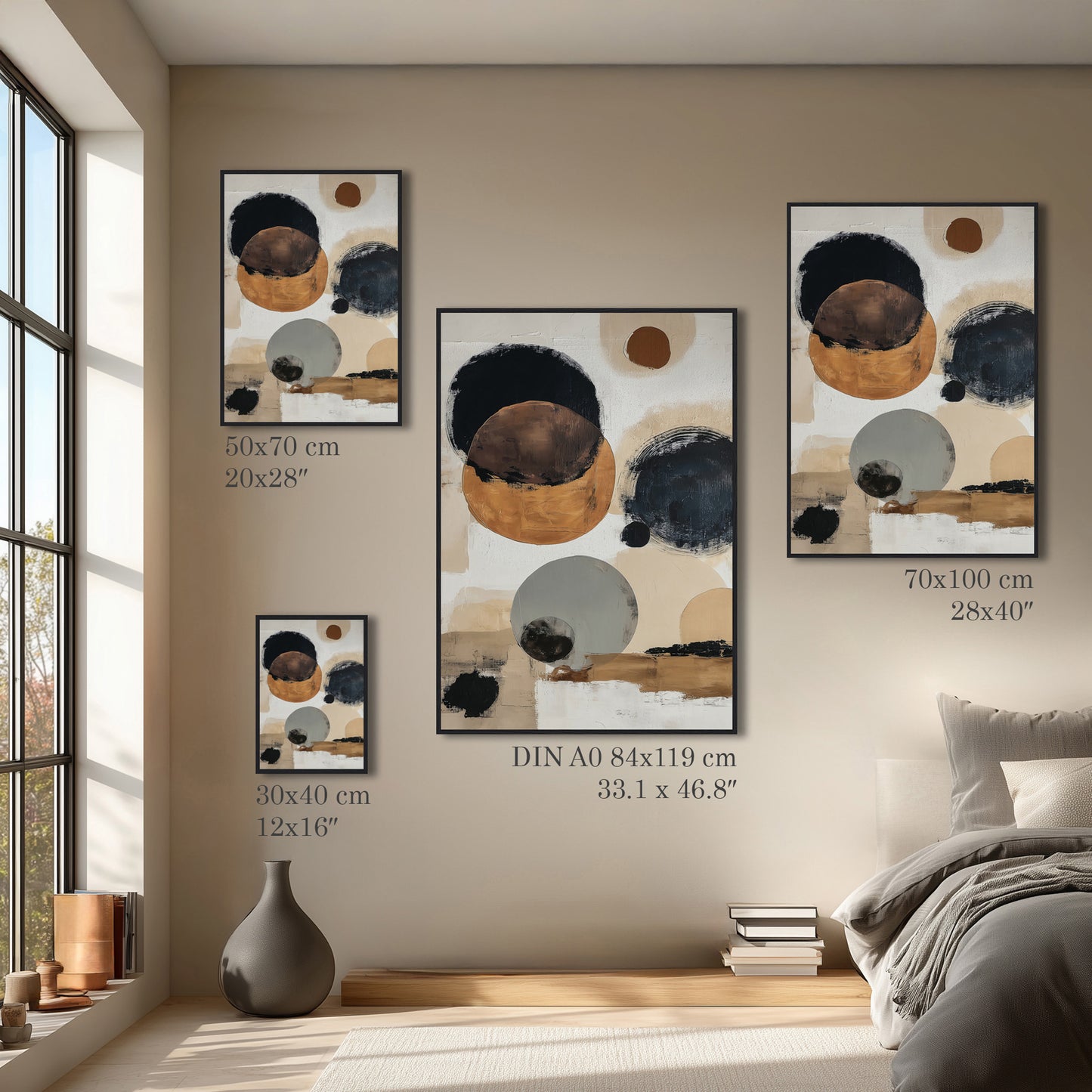 Abstract Circle Composition Print