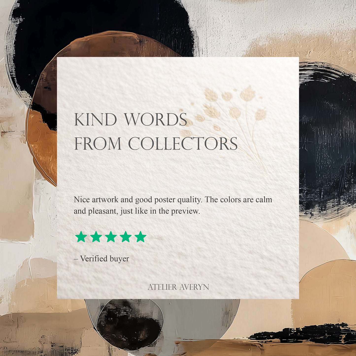 Abstract Circle Composition Print