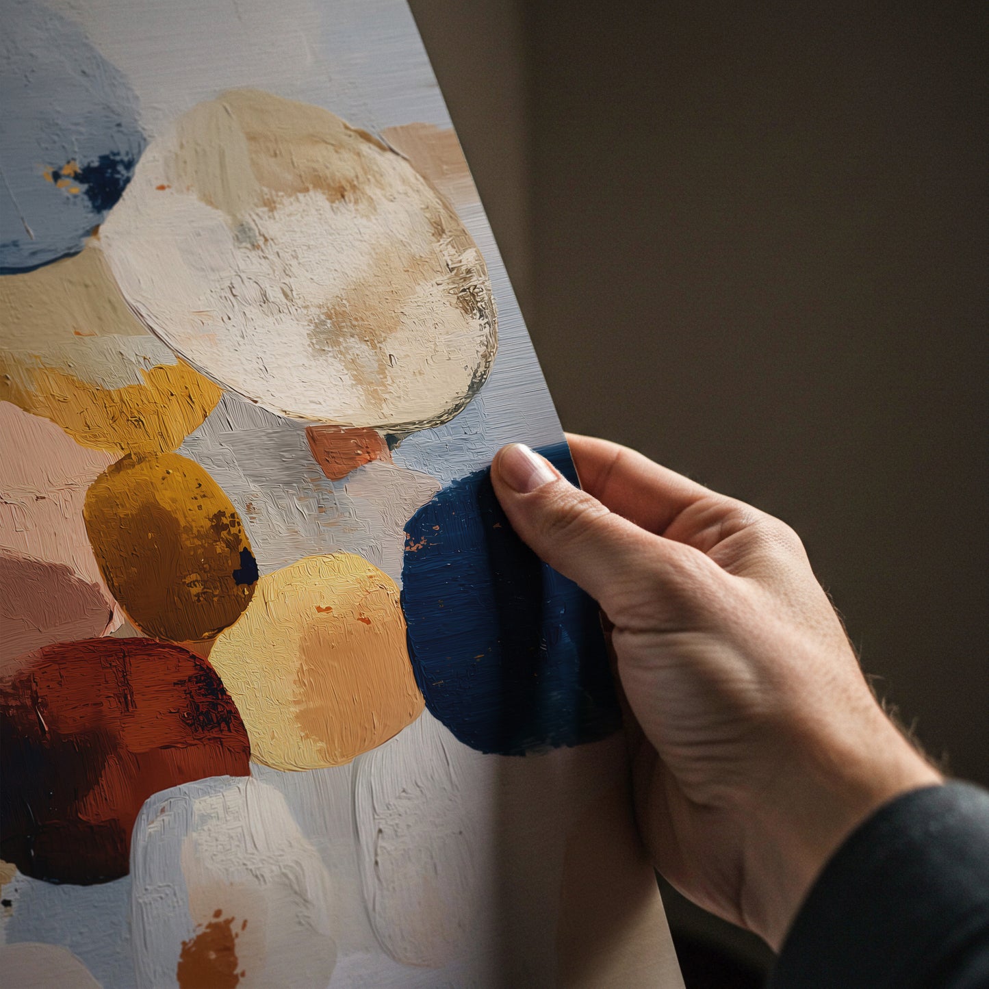 Abstract Circle Shapes Painting Print