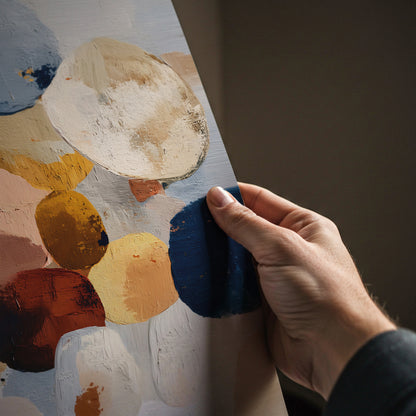 Abstract Circle Shapes Painting Print