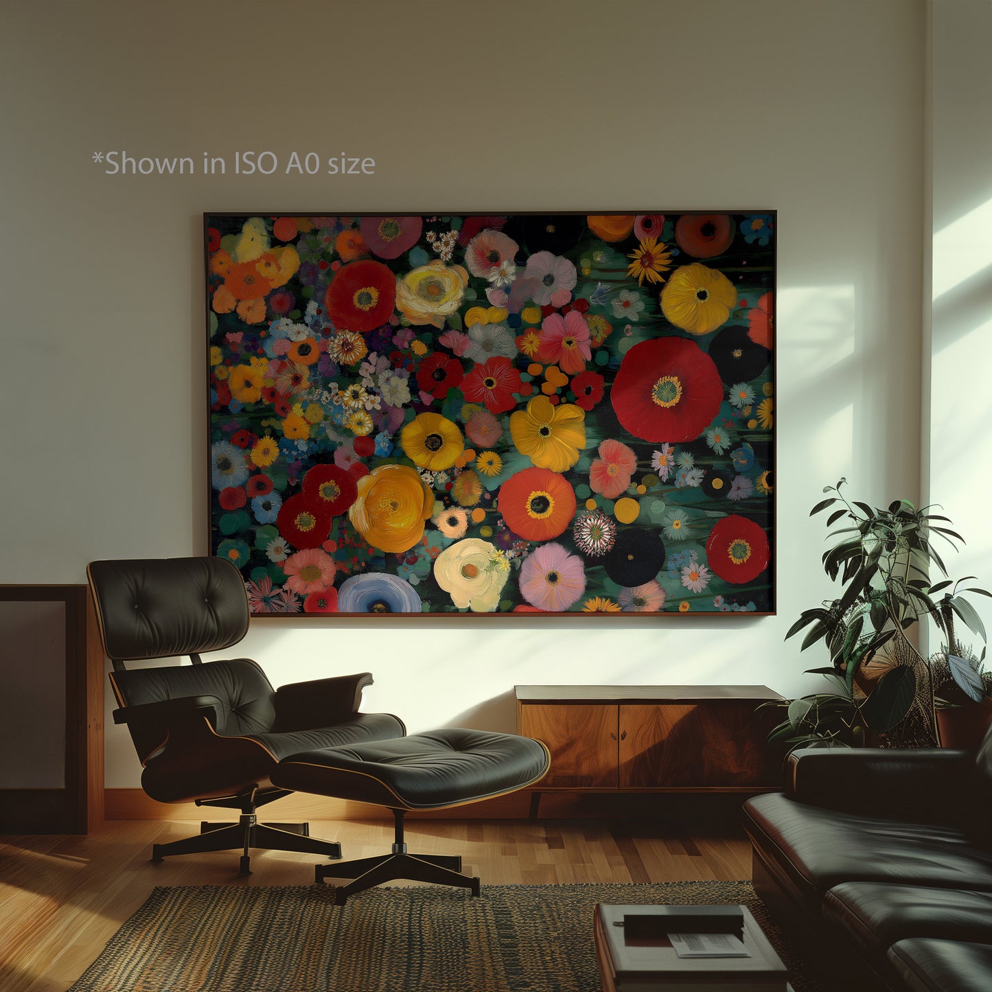 Colorful Flower Field Painting Print