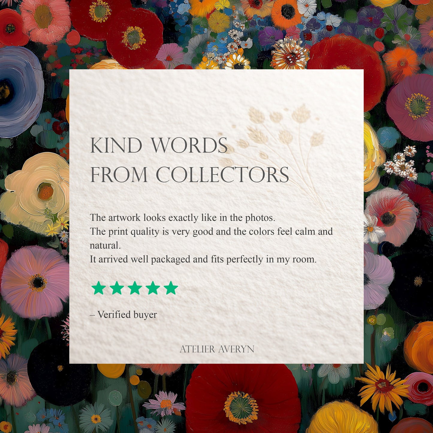 Colorful Flower Field Painting Print